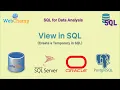 SQL 12 Views in SQL Create view in SQL Temparory Table in SQL for Data Sharing