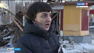 В Омске сносят незаконно установленные торговые точки