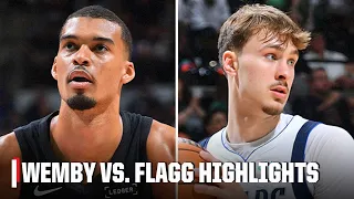 HIGHLIGHTS from Victor Wembanyama vs Cooper Flagg NBA on ESPN