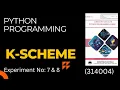 PYTHON PROGRAMMING msbte PRACTICAL NO 7 8 manual msbte python manual answers