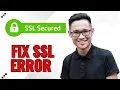 How To Fix SSL Error BEST METHOD
