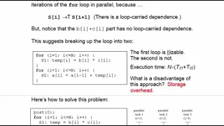 Lecture 5b DOACROSS parallelism