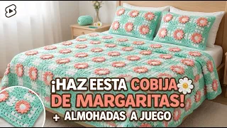 Tejamos una Sobrecama de Cuadrados a Crochet Fácil