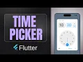 TimePicker widget Flutter