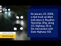 One Injured in Dual Truck Crash on U S 20 in Fulton County Ohio