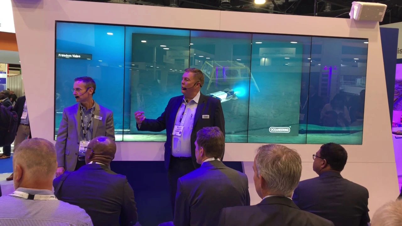 Oceaneering Presentation about the Freedom Resident ROV/AUV at OE19 in Aberdeen