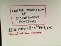 Laplace Transform Involving Heaviside Functions