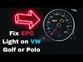 EPC Light on VW Golf and Polo Causes Fix
