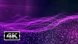 Abstract Purple Waves Screensaver - 1 Hour Relaxing Cinematic Background Video 4K | Footage