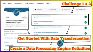 Transform Loyalty Data with Data Processing Engine Create a Data Processing Engine Definition