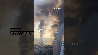 This is how Kyiv looks live this morning after a deadly overnight Russian attack