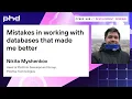 Mistakes in working with databases that made me better