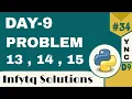 InfyTQ Programming Fundamentals Using Python Day 9 Practice Problems