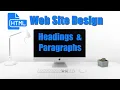 HTML Headings and Paragraphs