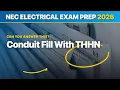 Conduit Fill With THHN How Many Fit in EMT 40 Rule Journeyman Electrician Exam Prep