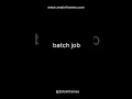 Batch Job in mainframes