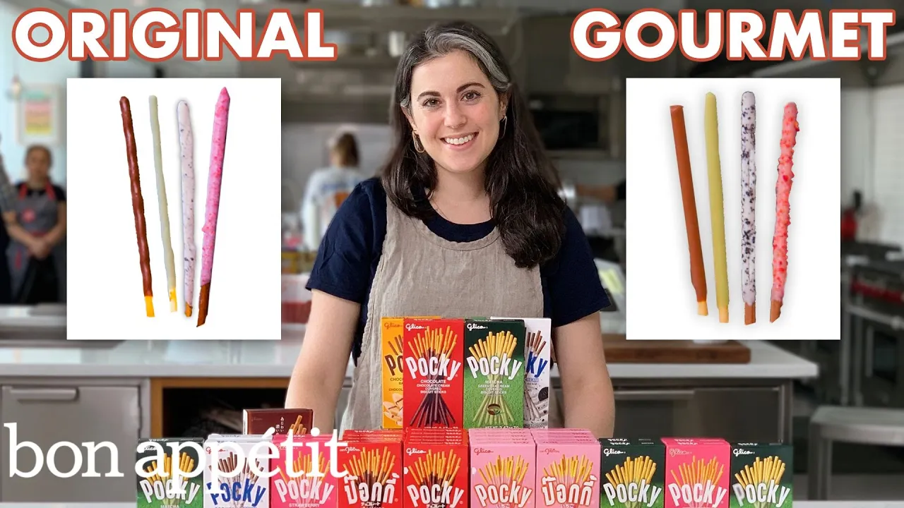 Pastry Chef Attempts to Make Gourmet Pocky   Gourmet Makes   Bon Apptit