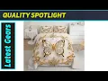 DJNEAR Butterfly Comforter Luxury Black Gold Bedroom Upgrade