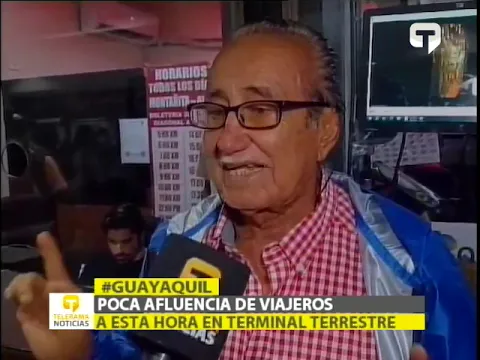 Poca afluencia de viajeros a esta hora en terminal terrestre