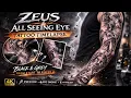 ZEUS Full Sleeve Realistic Tattoo Timelapse