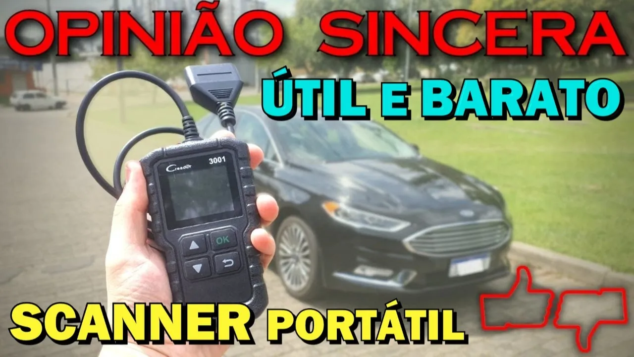 Ferramenta muito útil e barata que você deve ter no seu carro! Teste de Scanner automotivo portátil