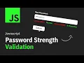Password Strength Validation with Javascript Quick Tutorial
