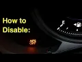 2 ways to disable AFS OFF warning light after installing aftermarket non-AFS headlights