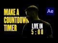 create a countdown timer in after effects