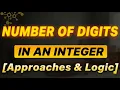 Count Digits in a Number Java Basic Math for DSA