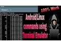 Android commands using terminal emulator tutorial 1