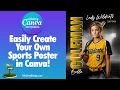 Canva Tutorial Editing Our Standout Softball Poster from 11th Street Design