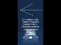C pattern code Pattern Programs Tutorial Part 4 - Character patterns