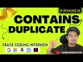Contains Duplicate Array HashTable Leetcode 217 Placement Series