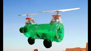 how to make a helicopter flying bottle helicopter