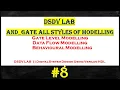 and gate verilog code gate level modelling data flow modelling behavioural modelling