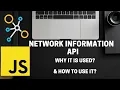 Learn how to use Network Information API using JavaScript in 5 minutes