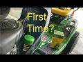 First Time Changing the John Deere Easy Change Oil Filter