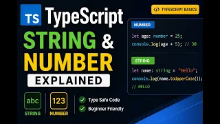 TypeScript String and Number Datatype Explained for Beginners