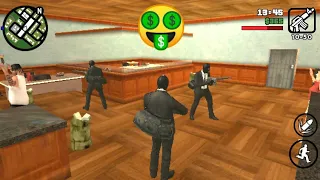 لن تصدق بأني حصلت على مبلغ 1 400 000 بعدما سرقت البنك مثل قراند 5 في لعبة قراند سان أندرياس 