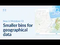 New in Metabase 53 Smaller bins for geographical data