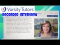 Varsity Tutors Recorded Interview Use Kim s referral code in the description box