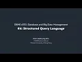 RDB Structured Query Language SQL Part 1