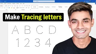 How to Make Tracing Letters for Kindergarten in Word Easy Way