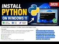 -How to Install Python on Windows 11 2026 Step-by-Step Beginner Guide