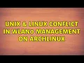 Unix Linux Conflict in wlan0 management on ArchLinux