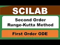 SCILAB Second Order Runge-Kutta RK2 Method for First Order ODE