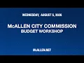 Budget Presentation August 5 2026