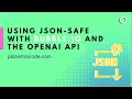 Using JSON-safe with Bubble io and the OpenAI API Bubble io Tutorials Planetnocode com