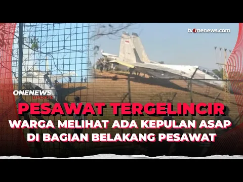 Detik-detik Pesawat Sukhoi Tergelincir Keluar Landasan di Bandara Sultan Hasanuddin