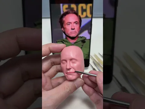 I sculpted Robert Downey Jr. as Doctor Doom.